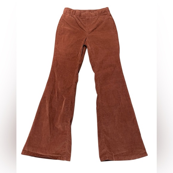 Industry Corduroy Flared Pants Womens Size Medium Brown Rust - Picture 1 of 9